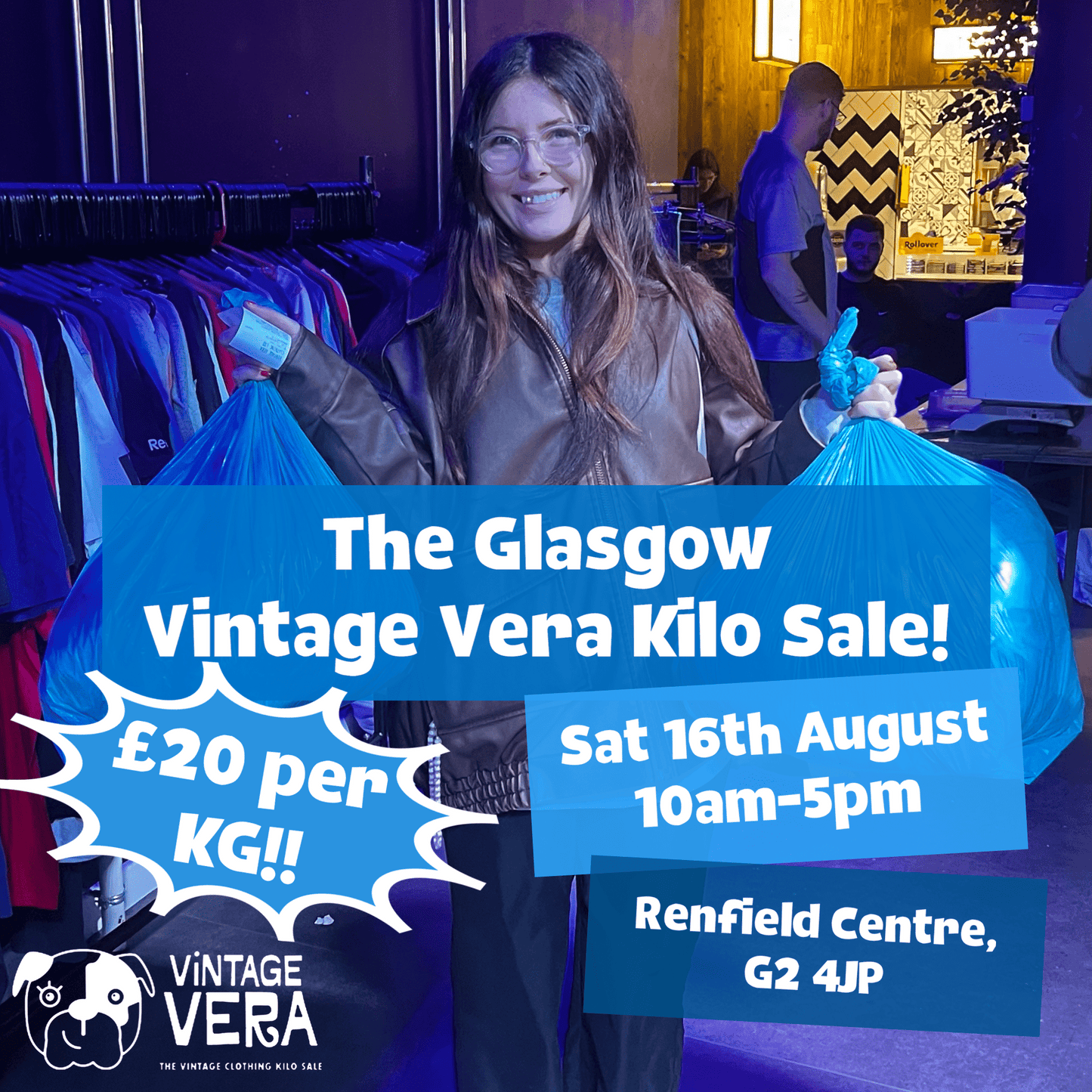 Glasgow - Vintage Kilo Sale! 16th August - VintageVera