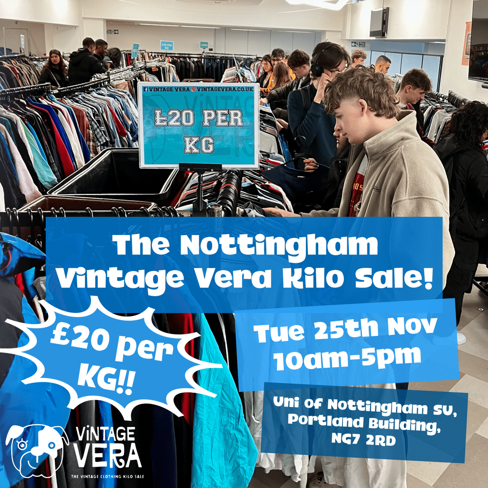 Nottingham - Vintage Kilo Sale! 25th November! - VintageVera