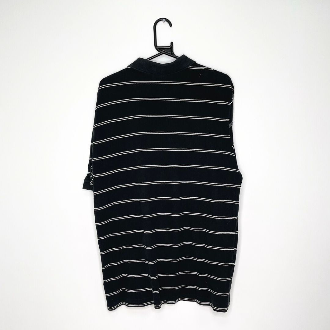 Lacoste Black Striped Polo Shirt