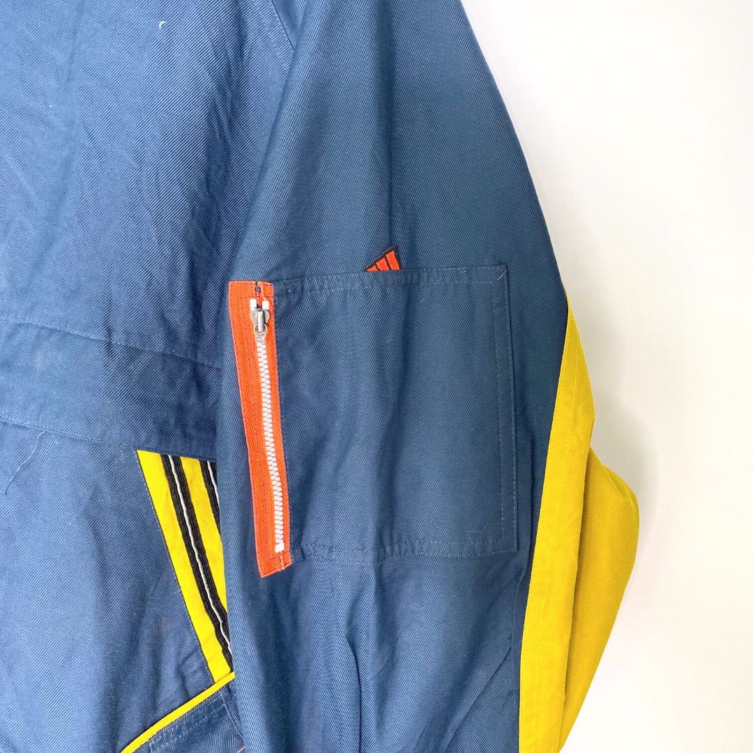 Adidas Navy/Yellow Coat - VintageVera