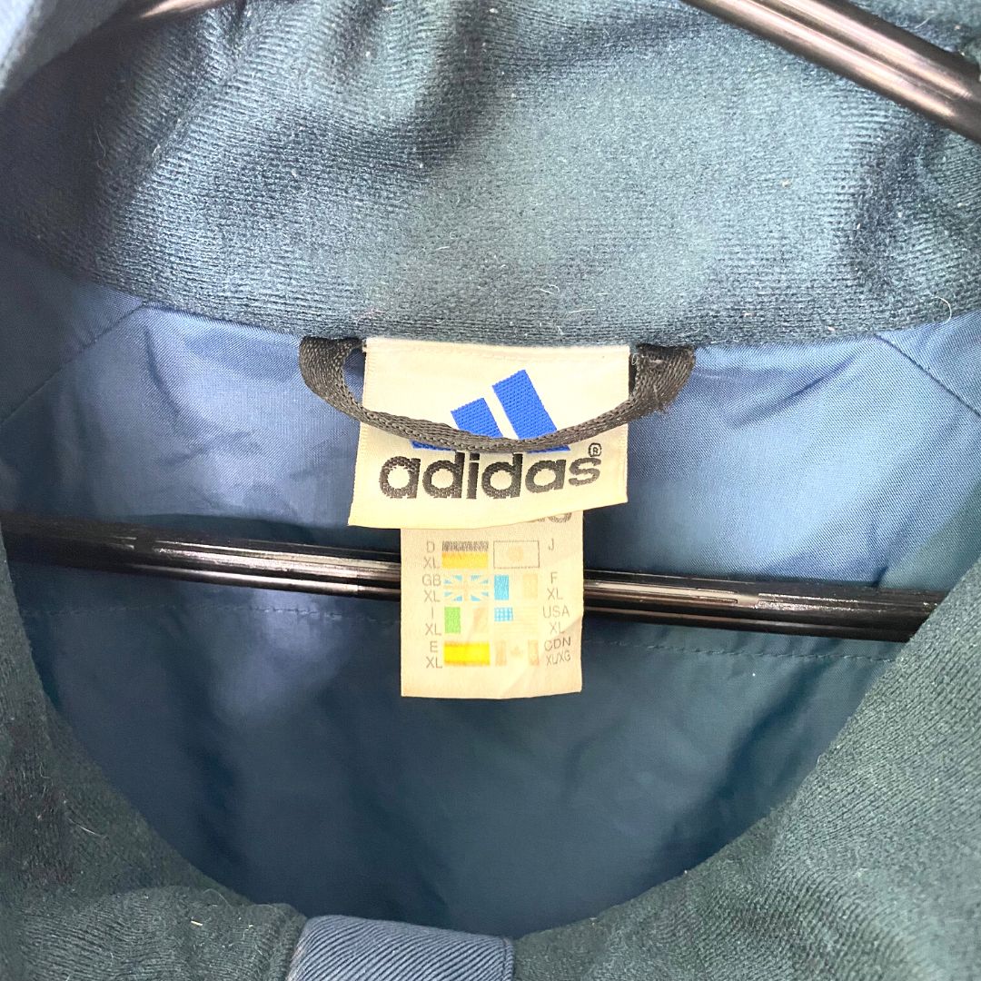 Adidas Navy/Yellow Coat - VintageVera