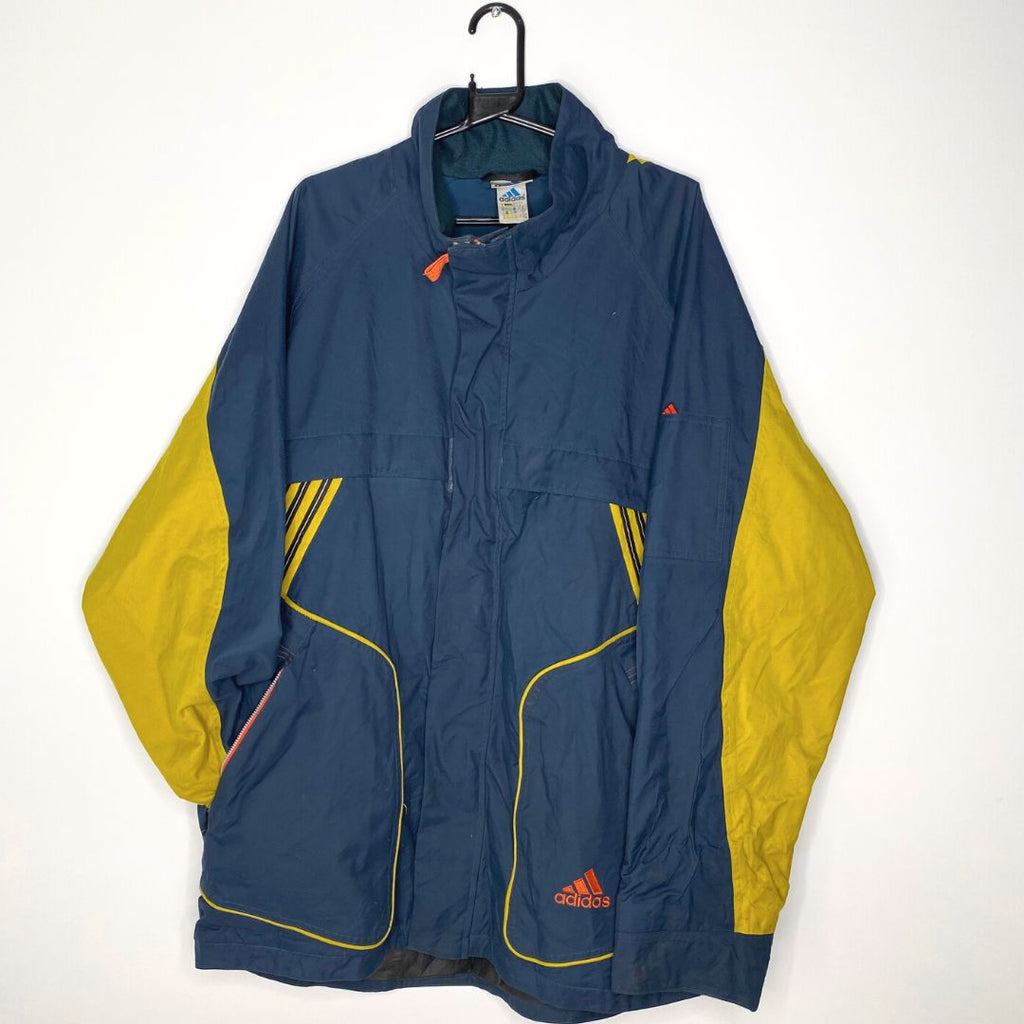 Adidas Navy/Yellow Coat - VintageVera