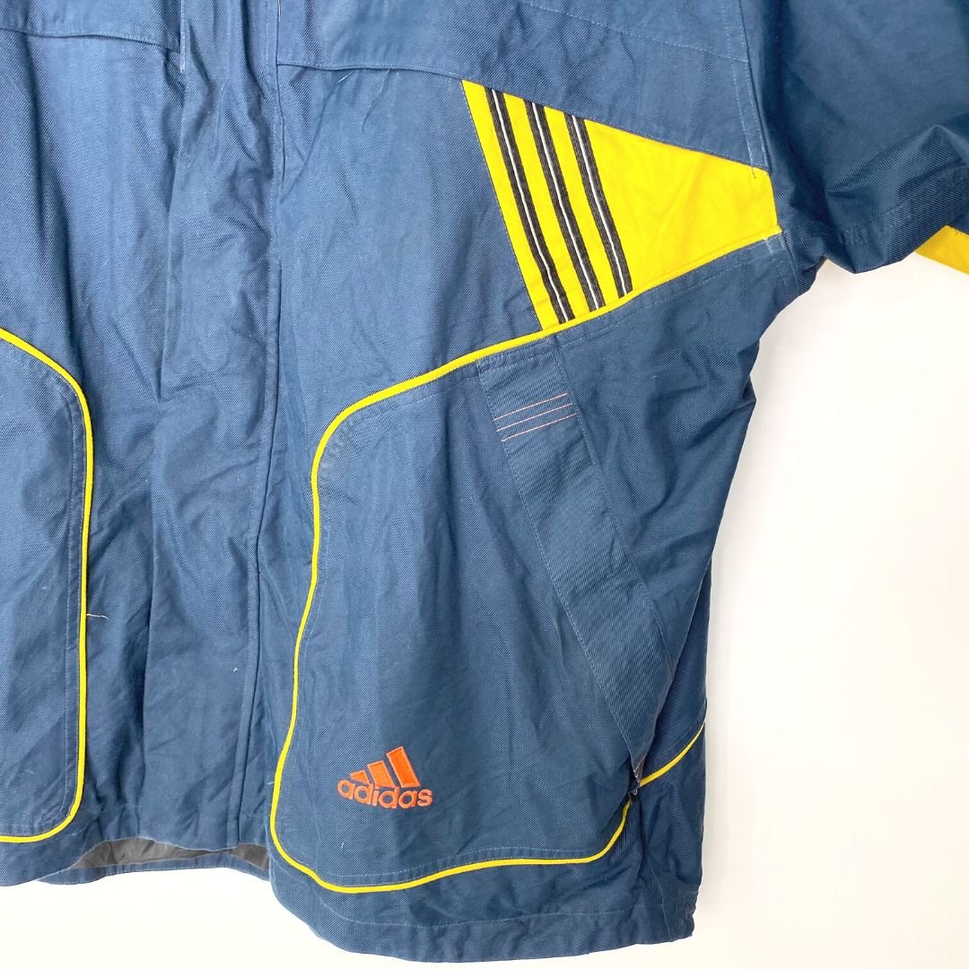Adidas Navy/Yellow Coat - VintageVera