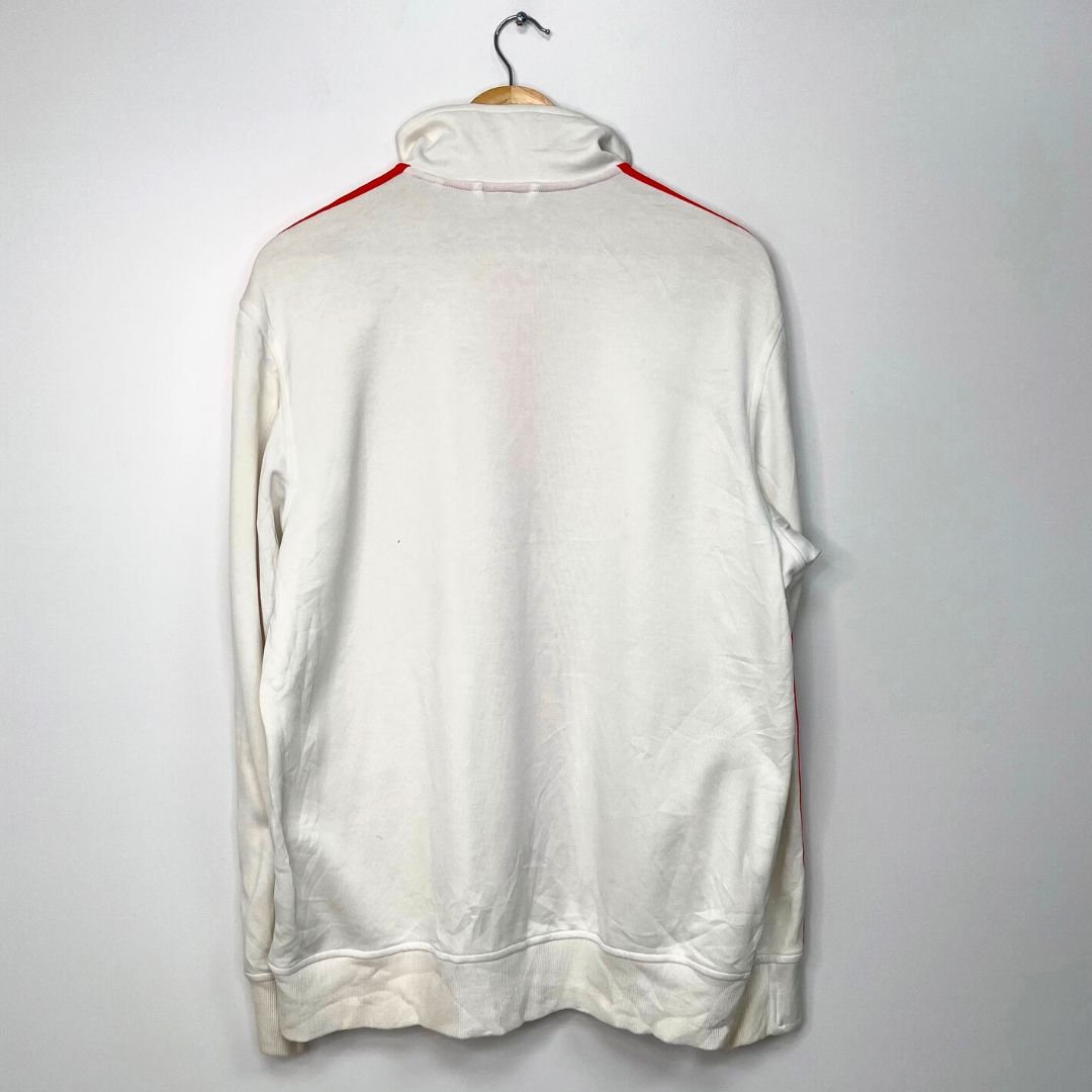 Adidas White Track Jacket - VintageVera