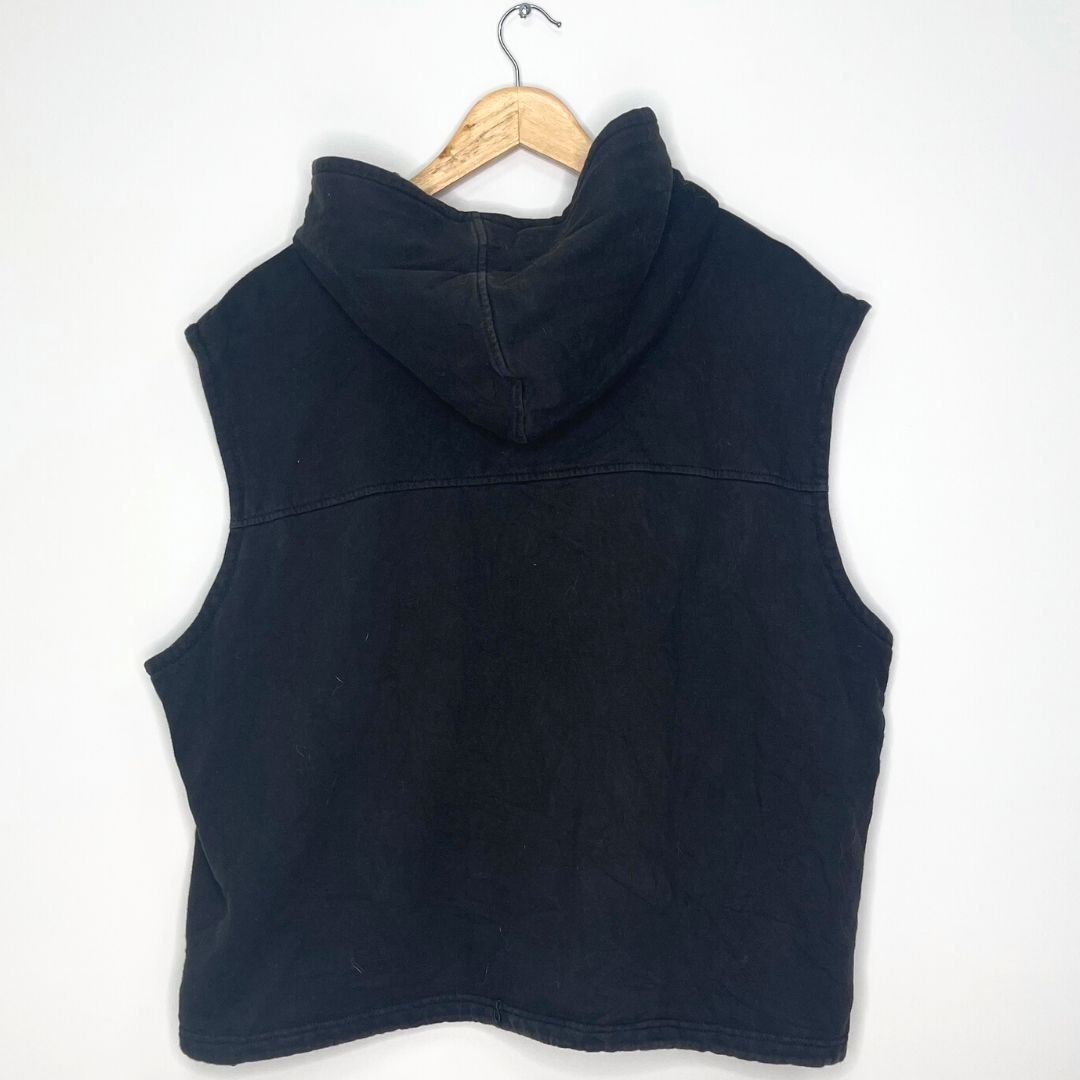 Black Harley Davidson Sleeveless Hoody - VintageVera