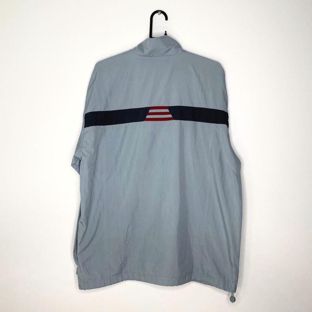 Blue Grey Adidas Track Jacket - VintageVera
