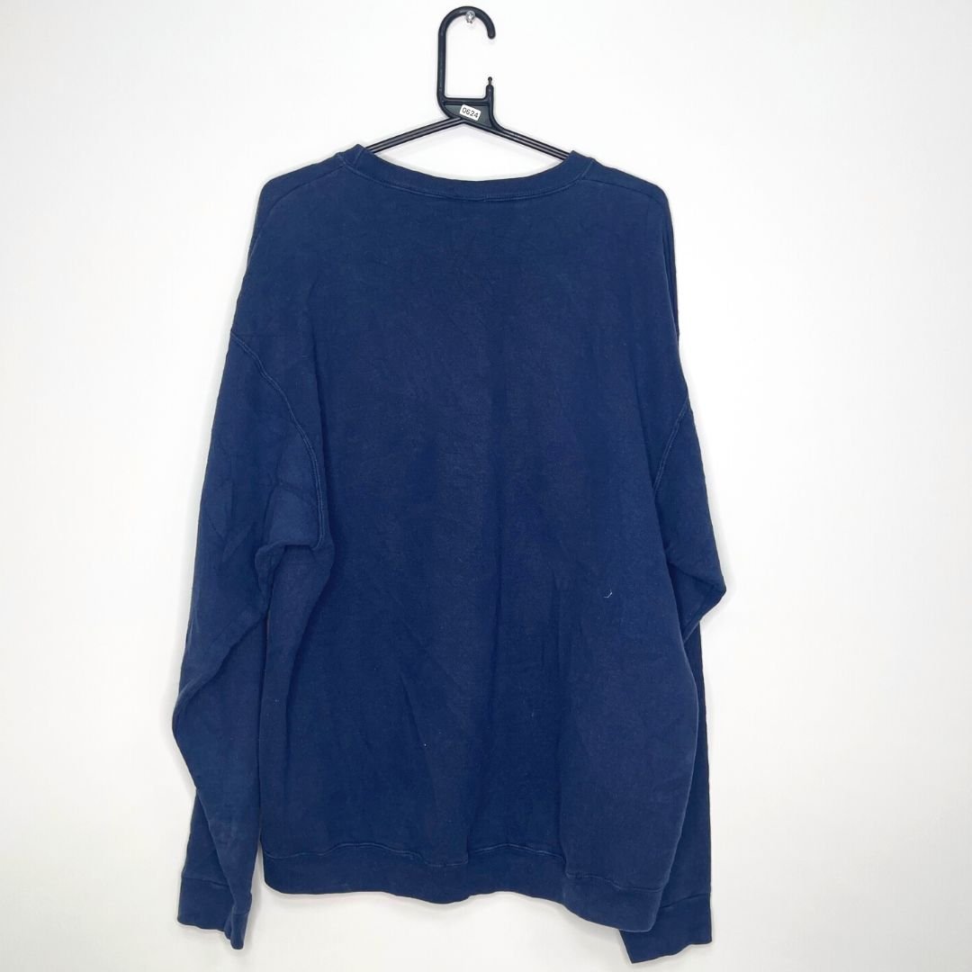 Blue Notre Dame Embroidered Sweatshirt - VintageVera