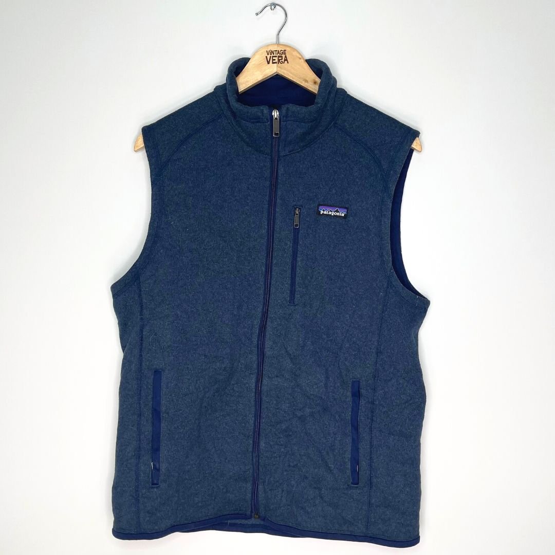 Blue Patagonia Gilet Fleece - VintageVera