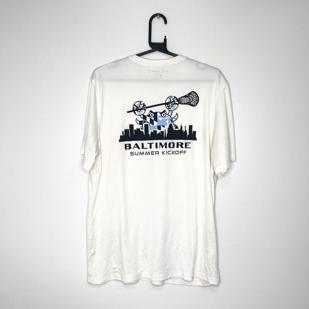 Champion Double Dry White Lacrosse T - VintageVera