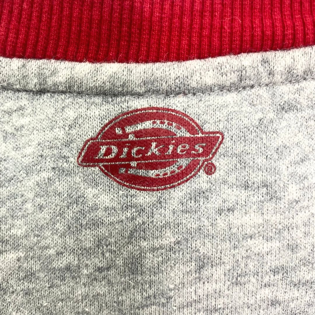 Dickies Red / Grey Spell out Sweatshirt - VintageVera