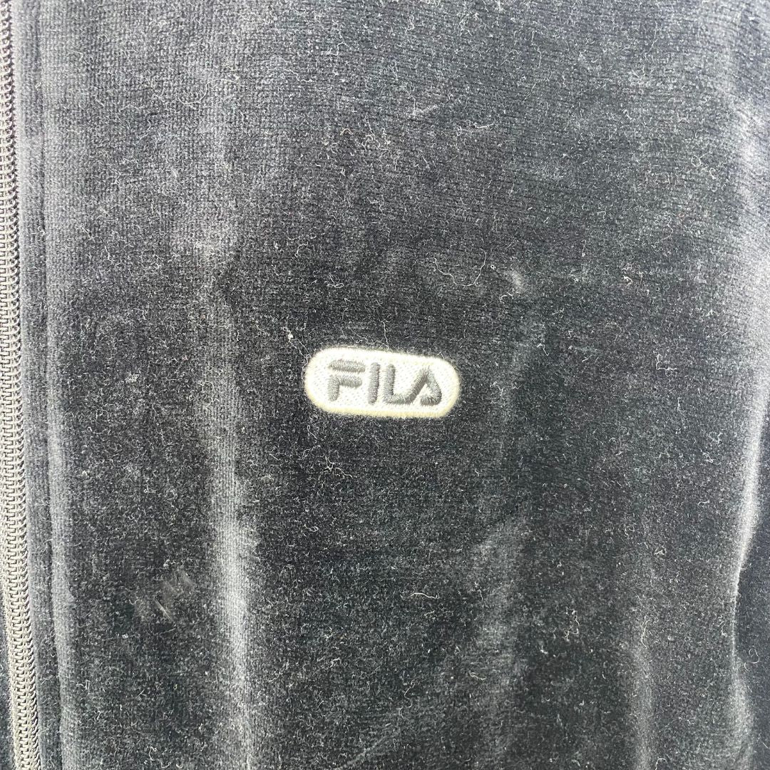 Fila Velour Zip Through Track Top - VintageVera
