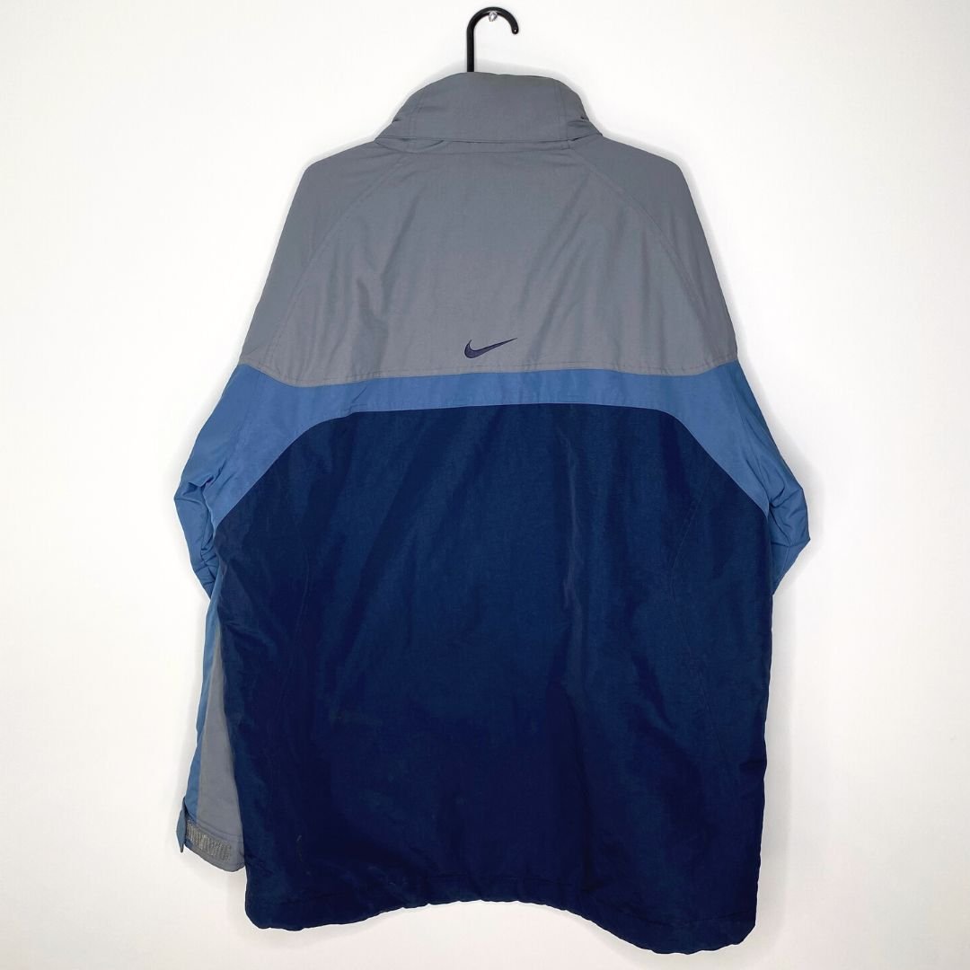 Grey / Blue Nike Coat - VintageVera