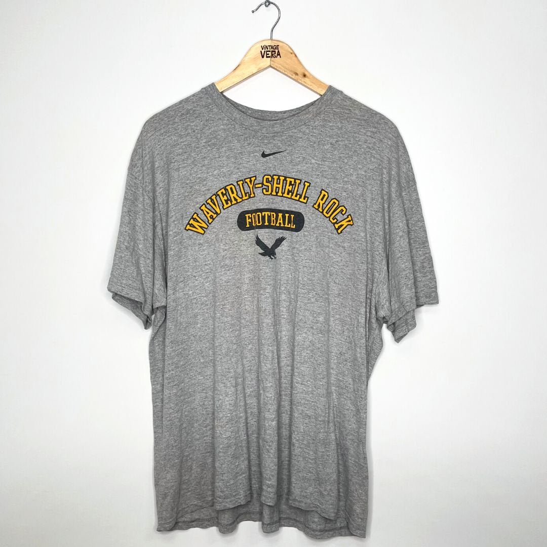 Grey Nike Team Waverly Shell Rock Football TShirt VintageVera