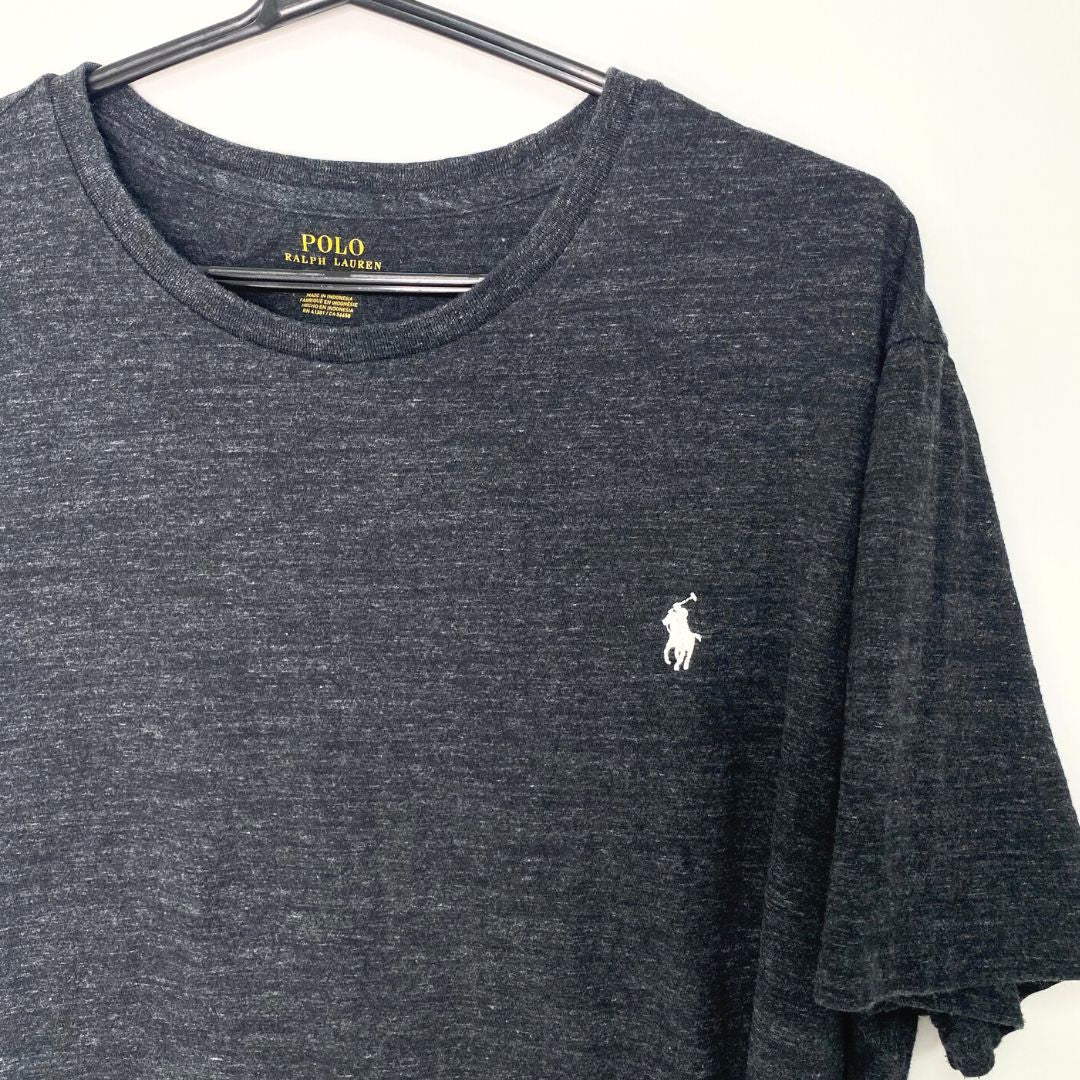 Grey Ralph Lauren Little Logo T - VintageVera