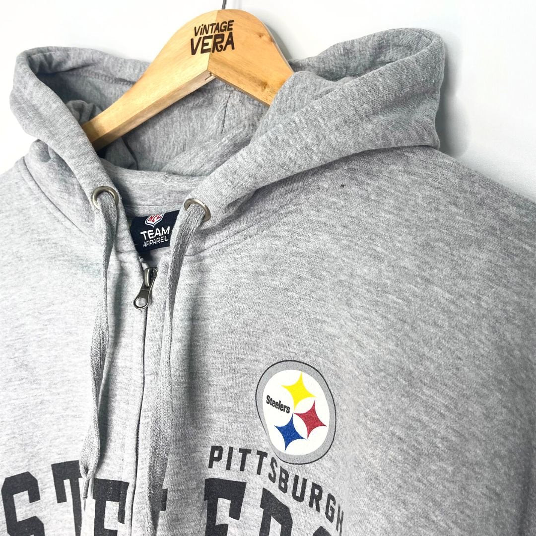 Grey Steelers Hoodie - VintageVera