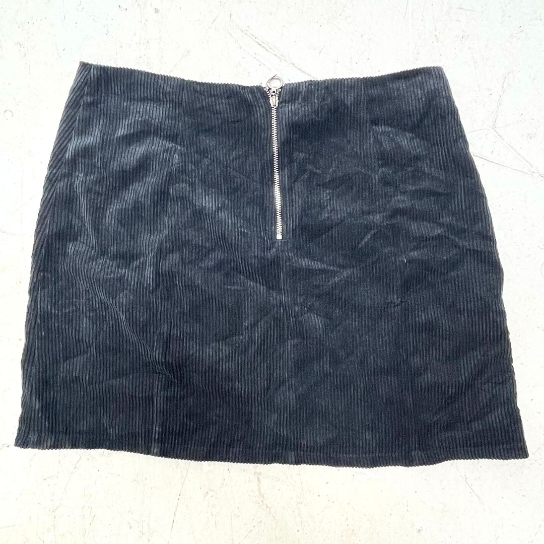 Honey Punch Black Cord Skirt - VintageVera