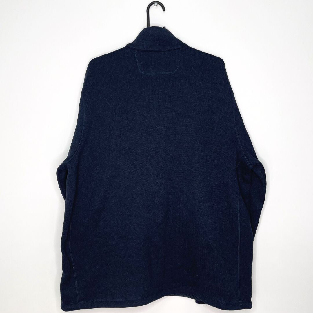Navy Polo Ralph Lauren Knitted Fleece - VintageVera
