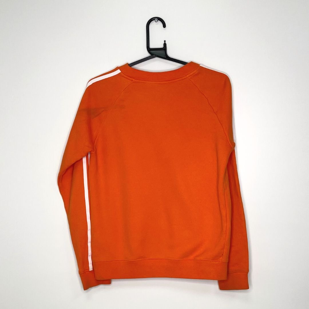Orange Adidas Centre Logo Sweatshirt - VintageVera