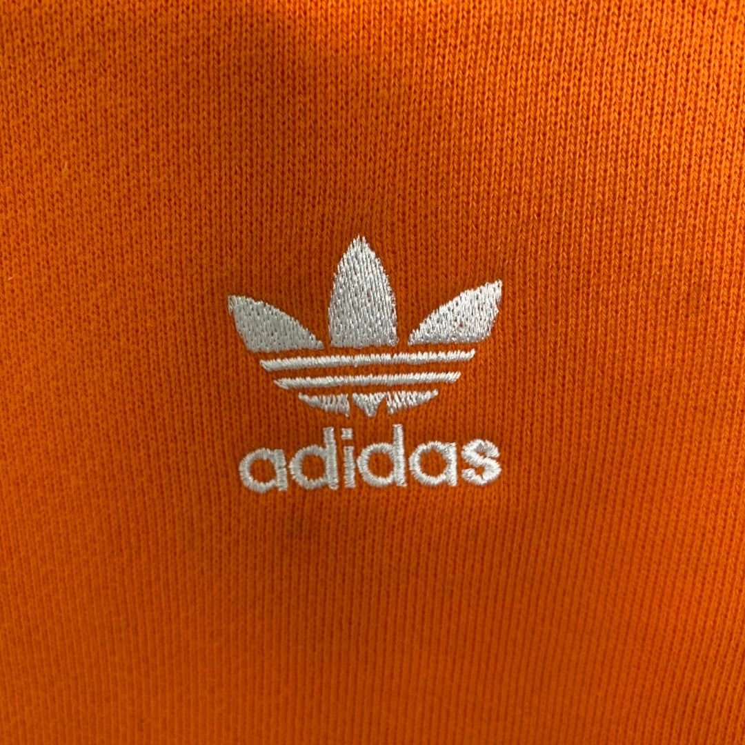 Orange Adidas Centre Logo Sweatshirt - VintageVera