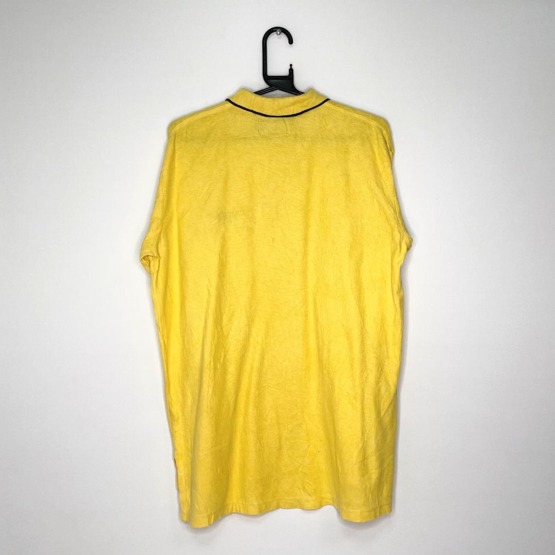 Polo Sport Ralph Lauren Yellow Zip Polo Shirt - VintageVera
