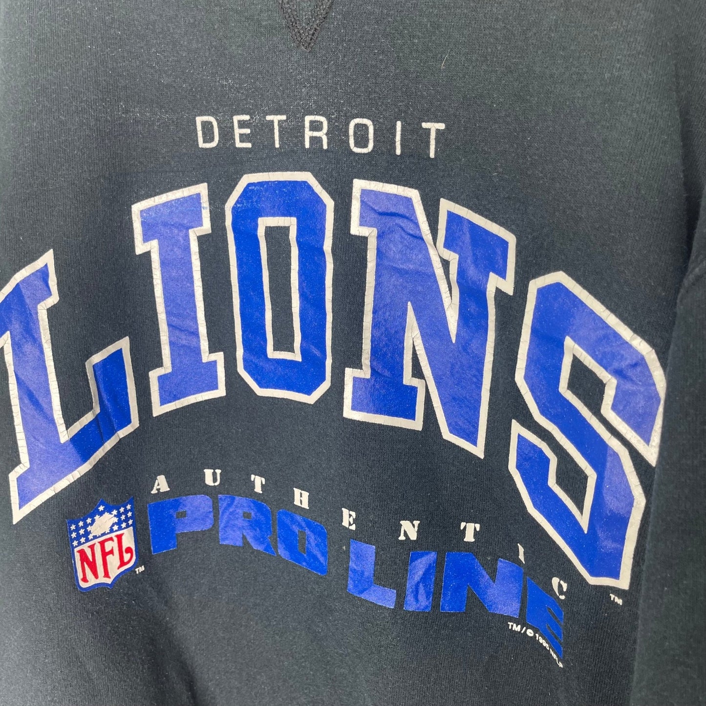 RA Detroit Lions Black Sweatshirt - VintageVera