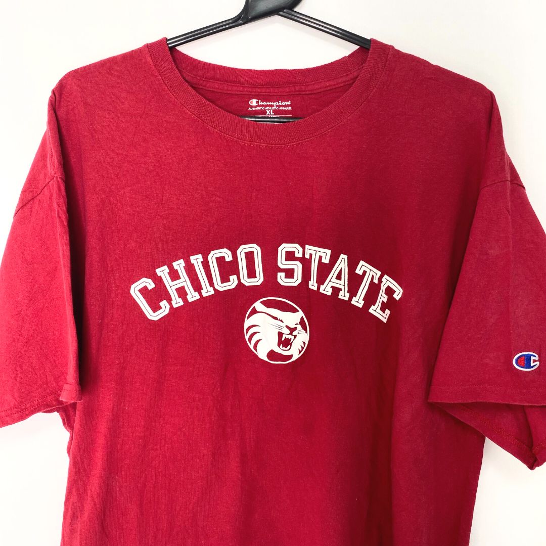 Red Chicago State Champion T - VintageVera