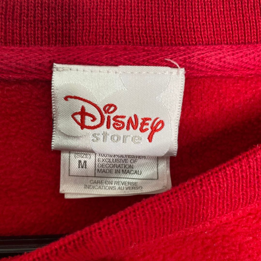 Red Crew Neck Disney Mickey Mouse Sweatshirt - VintageVera