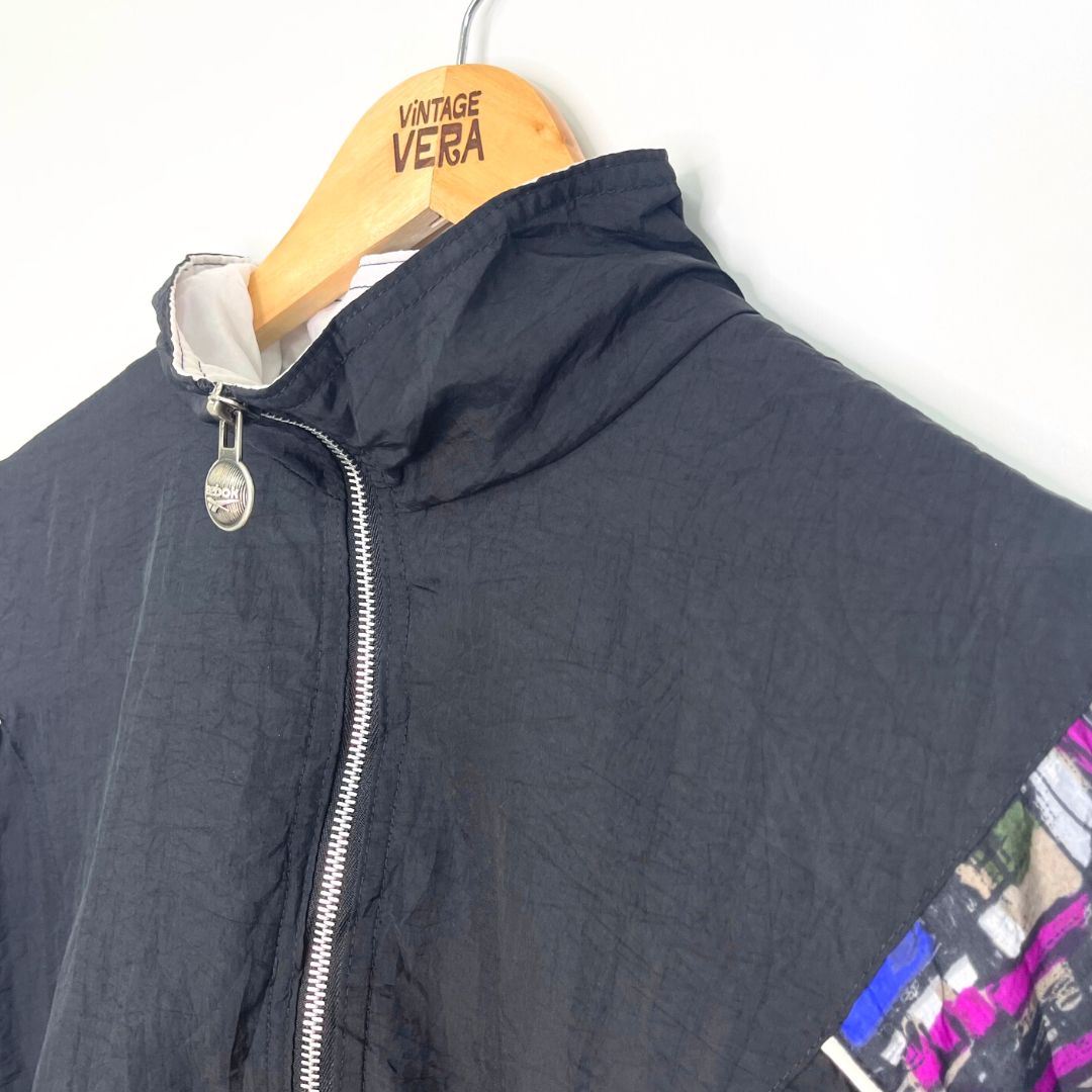Reebok Black Track Jacket - VintageVera