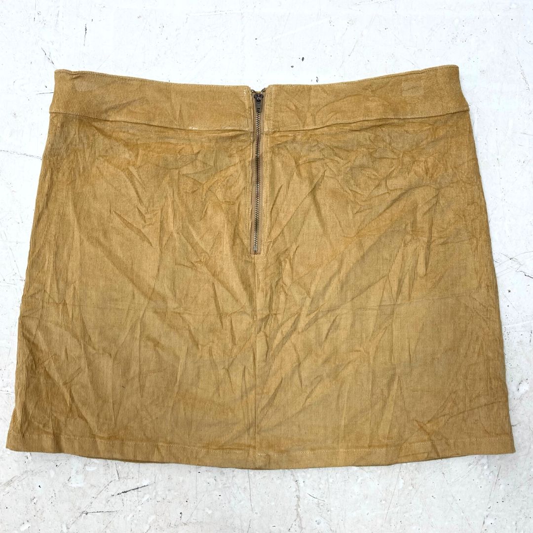 Tan Cord Skirt - VintageVera