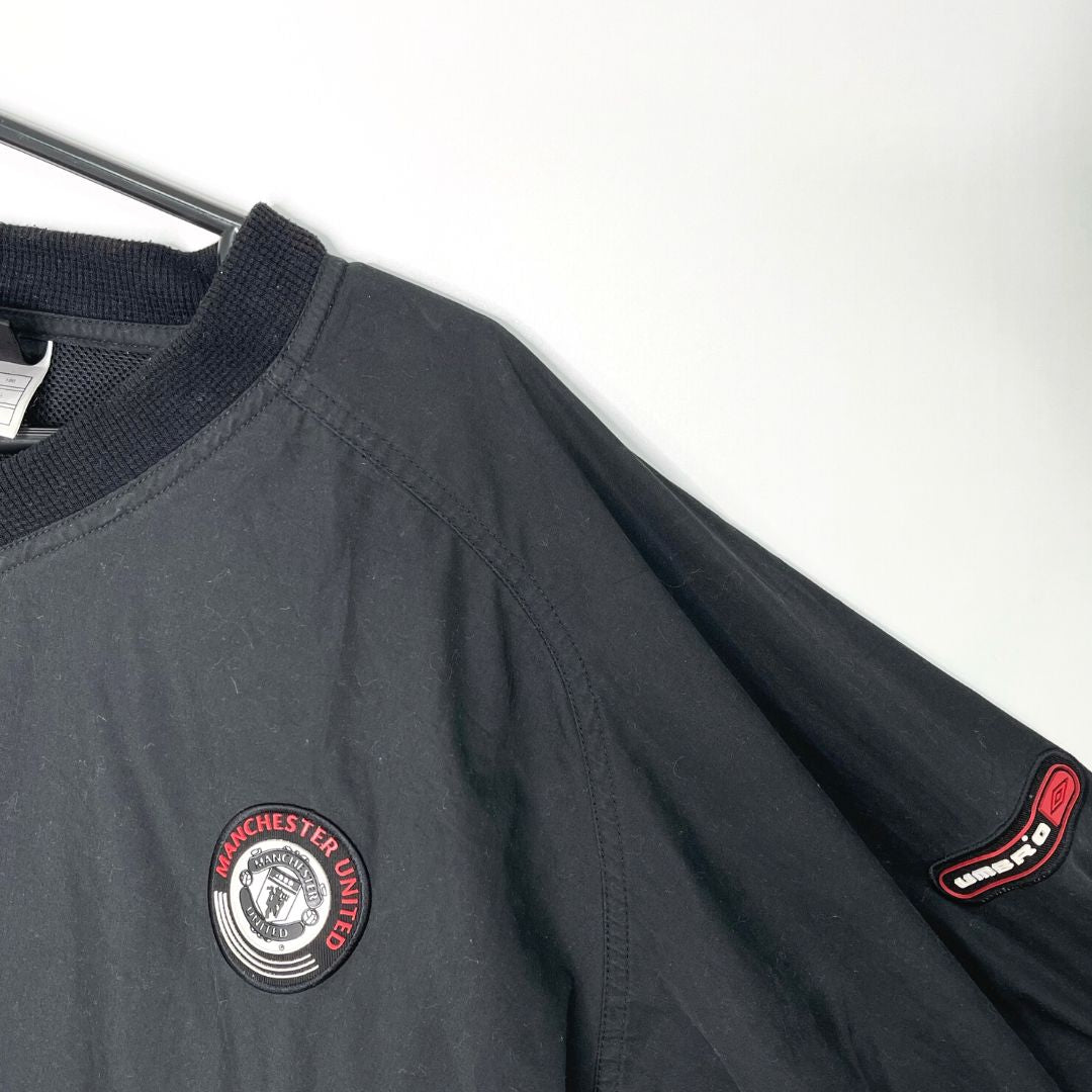 Umbro Black Manchester United Windbreaker - VintageVera