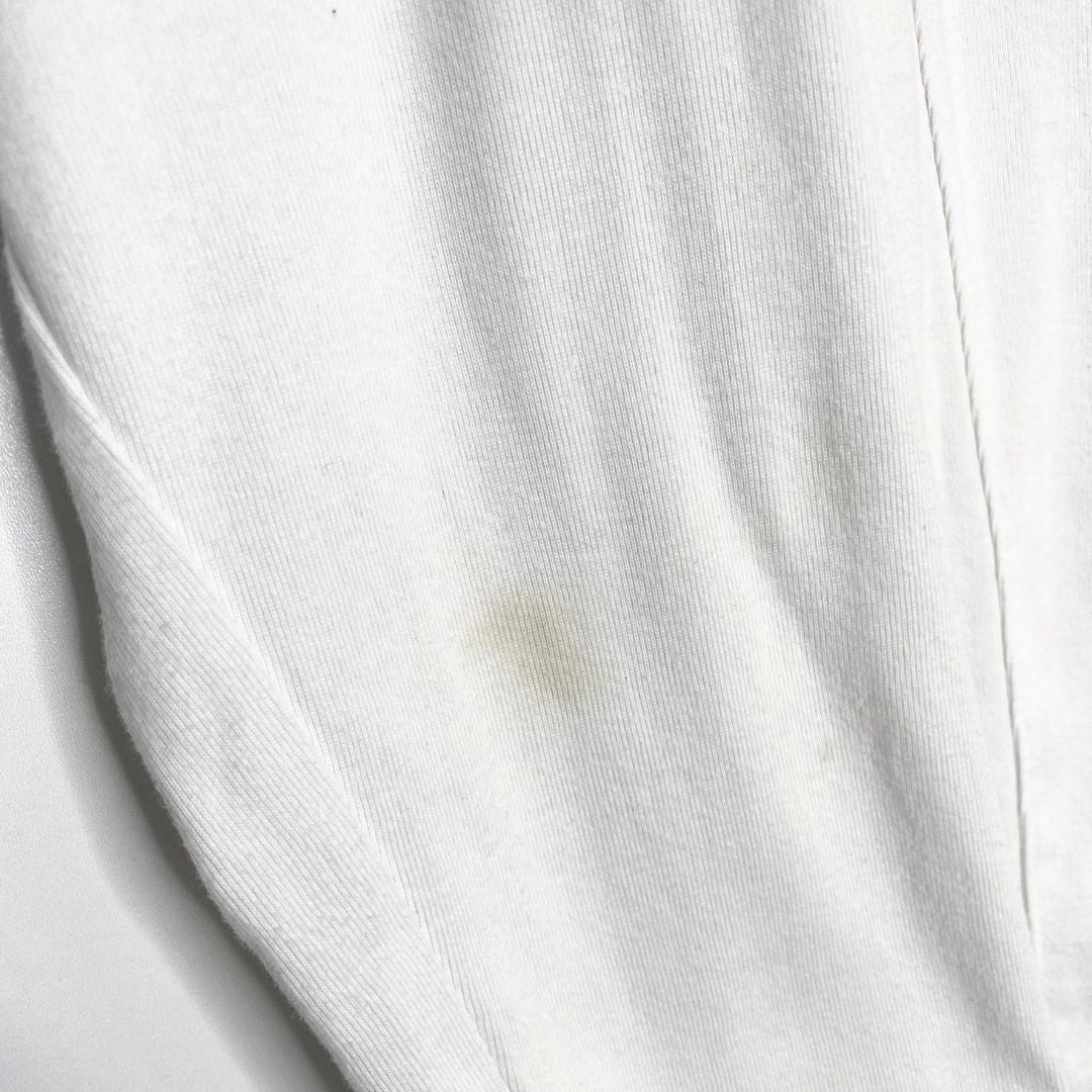 White Long Sleeved Lacoste Polo - VintageVera