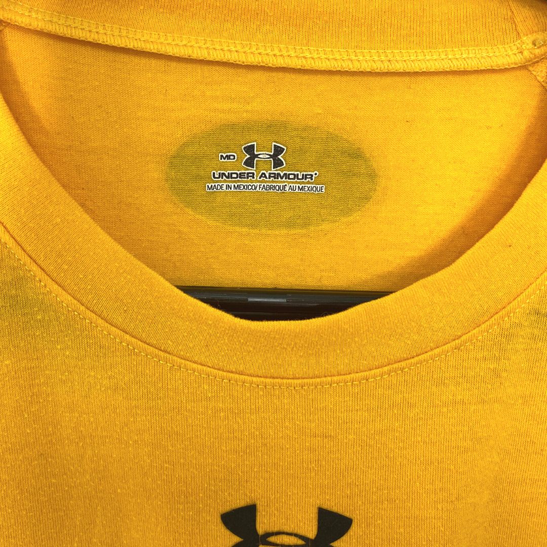 Yellow Under Armour Lacrosse T - VintageVera