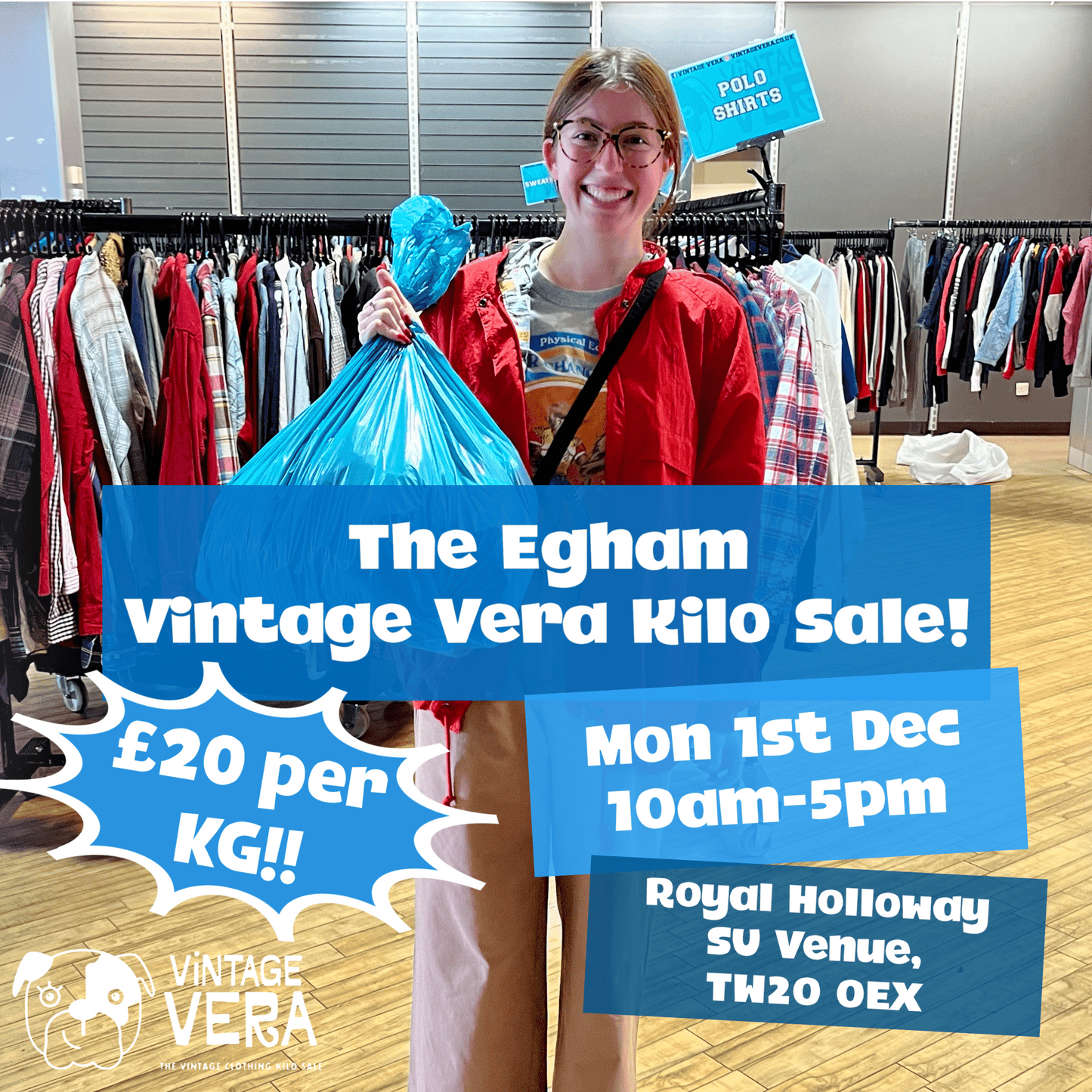 Egham - Vintage Kilo Sale! 1st December - VintageVera