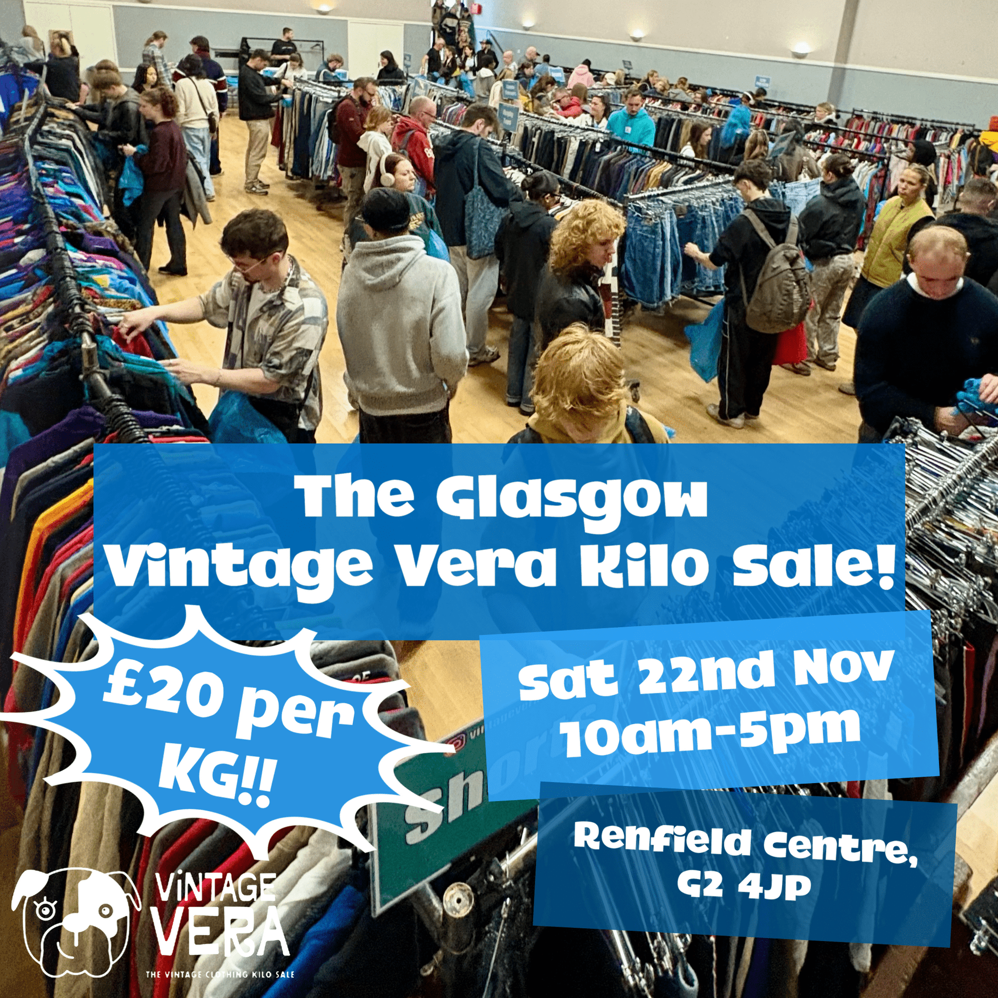Glasgow - Vintage Kilo Sale! 22nd November - VintageVera