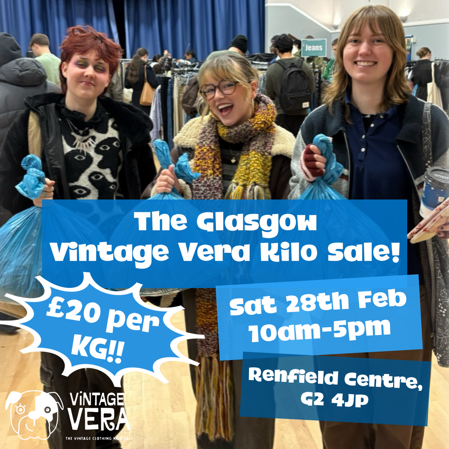 Glasgow - Vintage Kilo Sale! 28th February - VintageVera