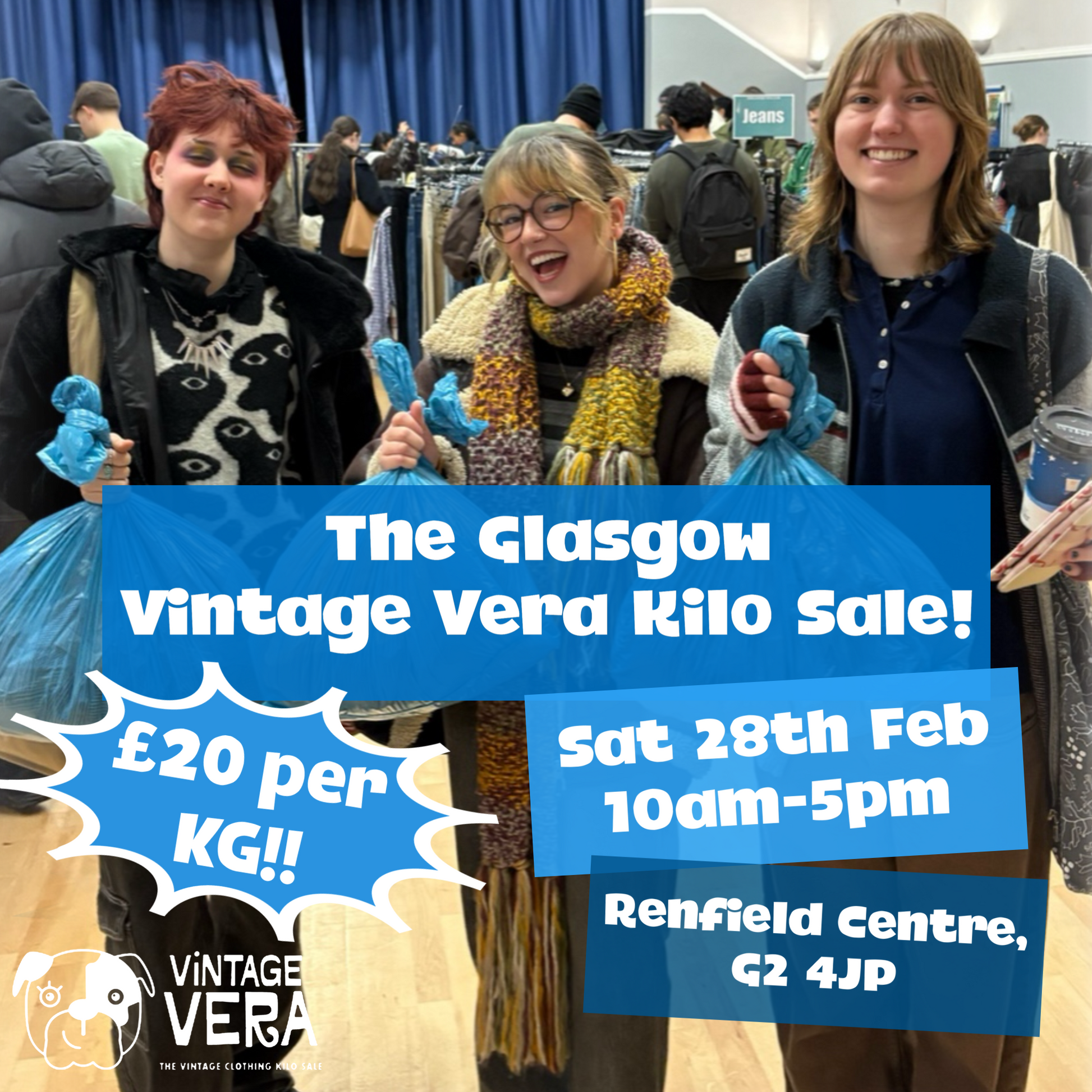 Glasgow - Vintage Kilo Sale! 28th February - VintageVera
