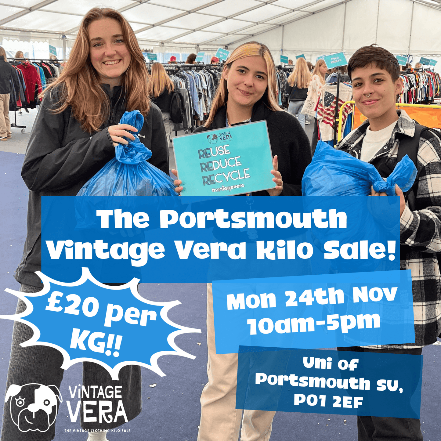 Portsmouth - Vintage Kilo Sale! 24th November - VintageVera
