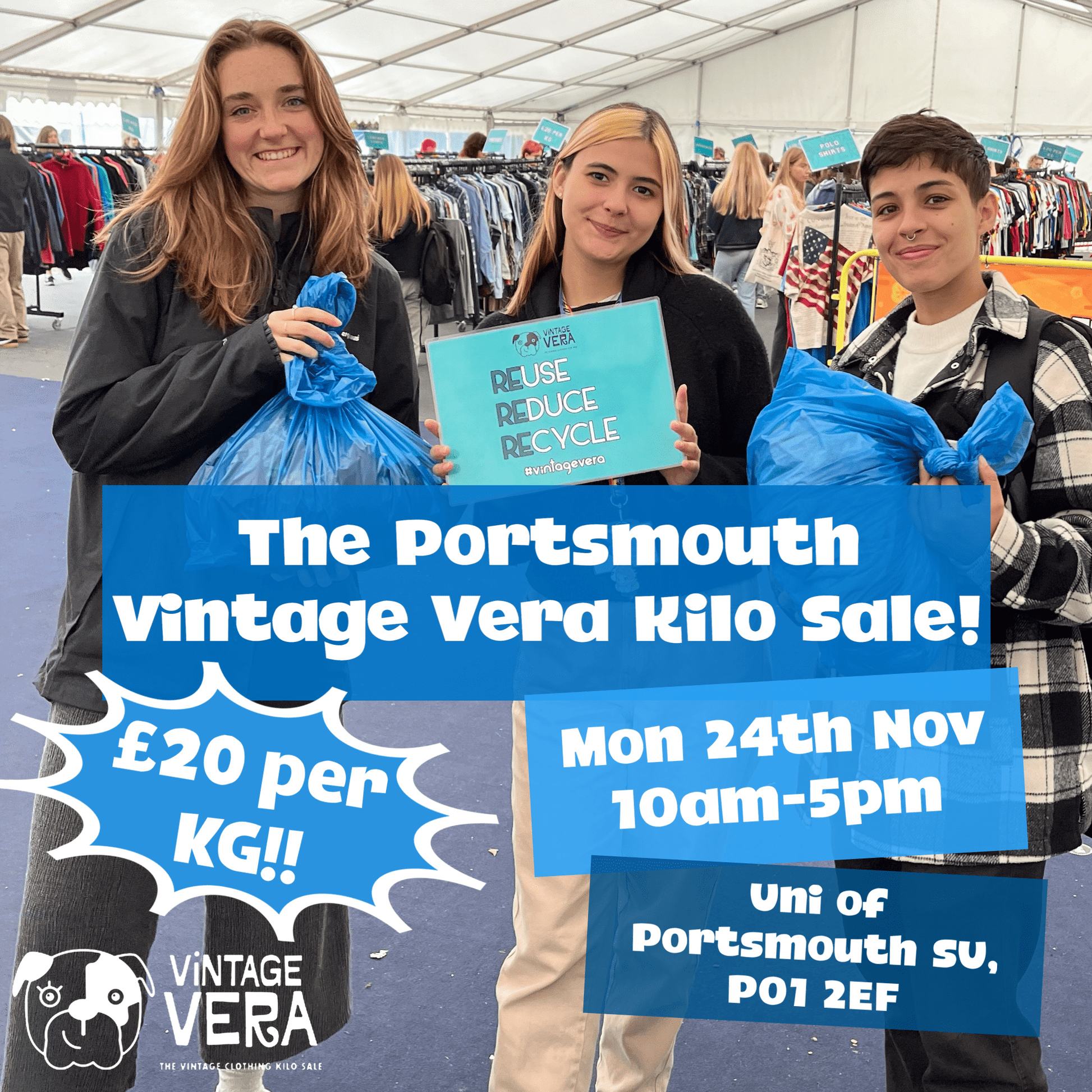 Portsmouth - Vintage Kilo Sale! 24th November - VintageVera