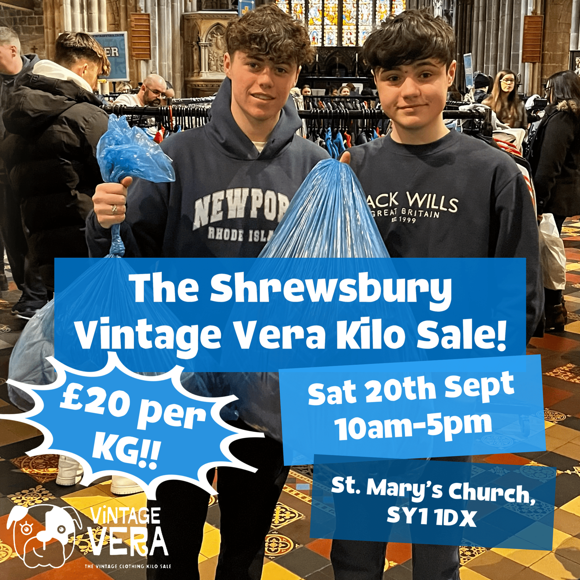 Shrewsbury - Vintage Kilo Sale! 20th September - VintageVera