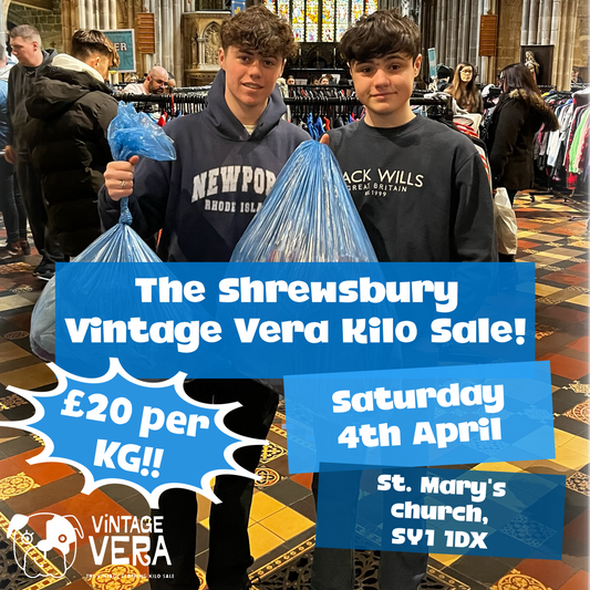 Shrewsbury - Vintage Kilo Sale! 4th April - VintageVera