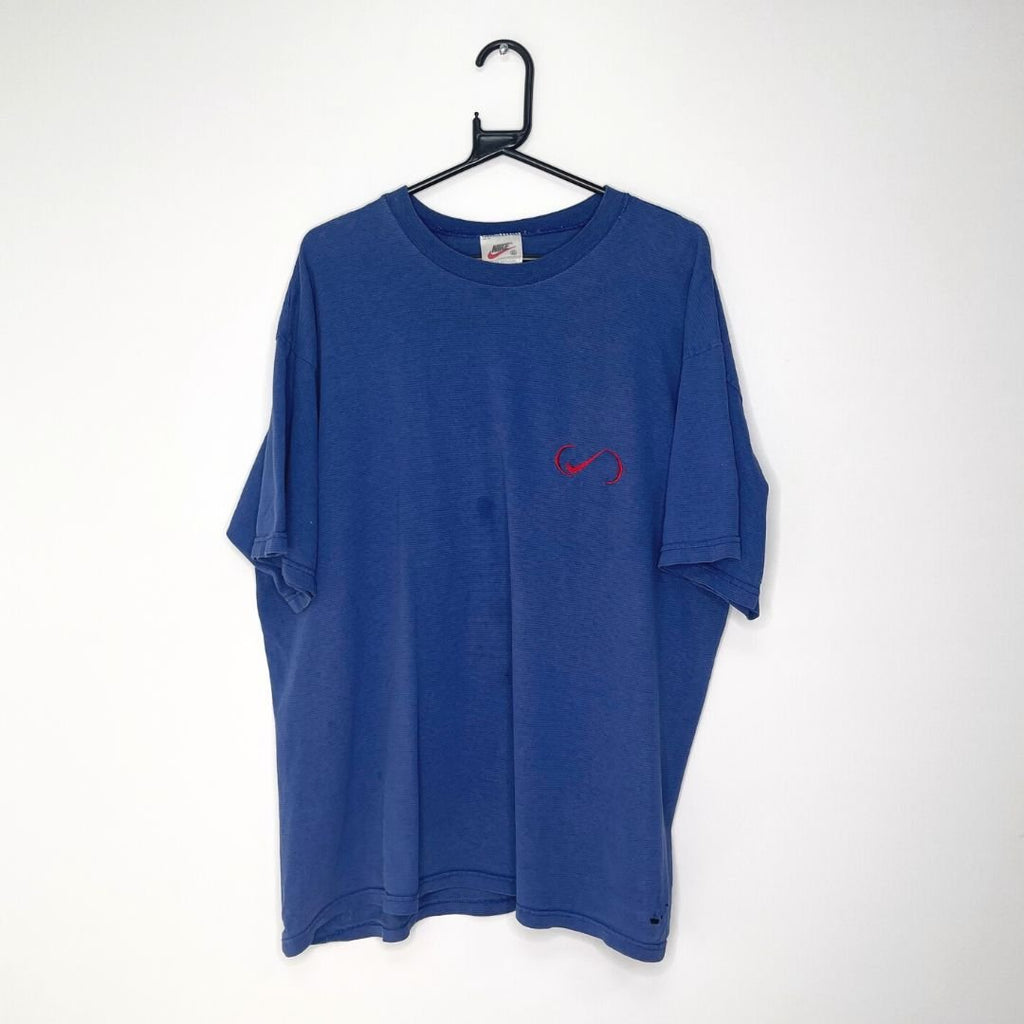 90s Blue Striped Nike T - VintageVera