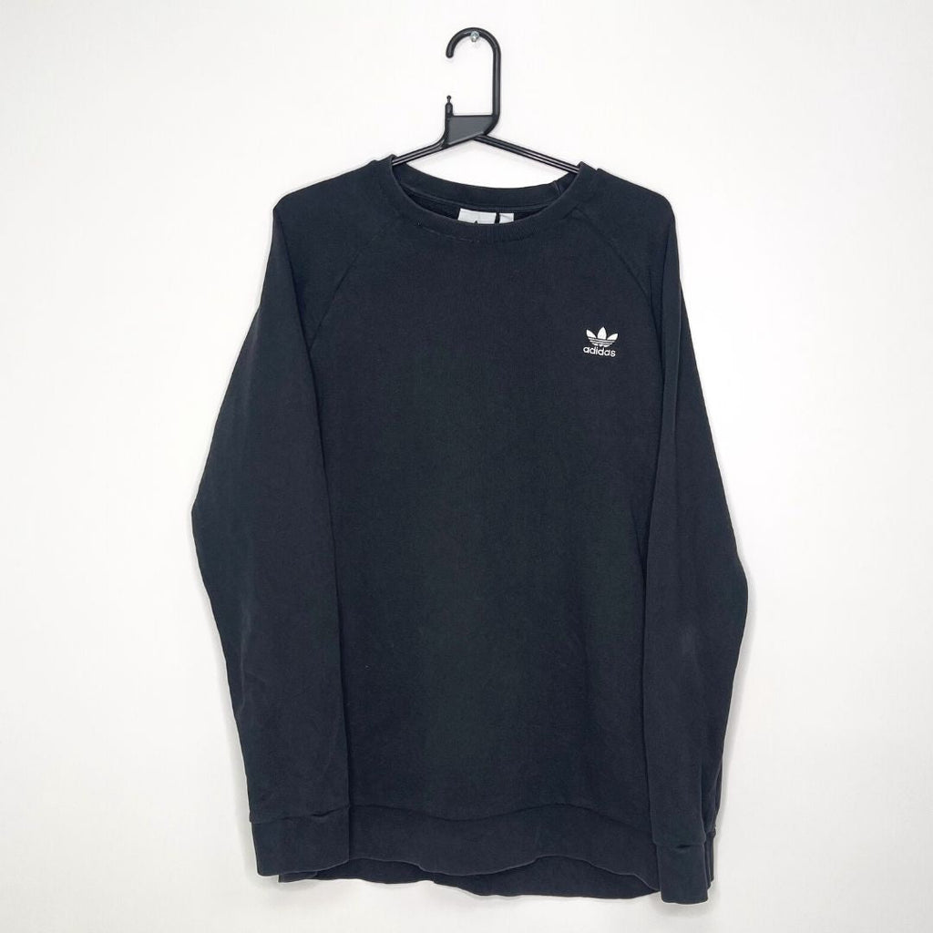 Adidas Black Logo Sweatshirt - VintageVera