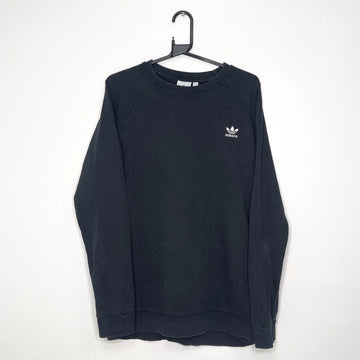 Adidas Black Logo Sweatshirt - VintageVera