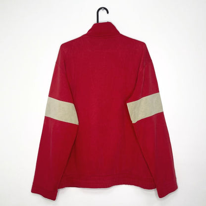Adidas Red Zip Through Sweatshirt - VintageVera