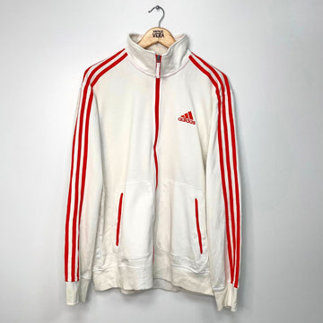 Adidas White Track Jacket - VintageVera
