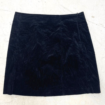 AT Denim Black Cord Skirt - VintageVera