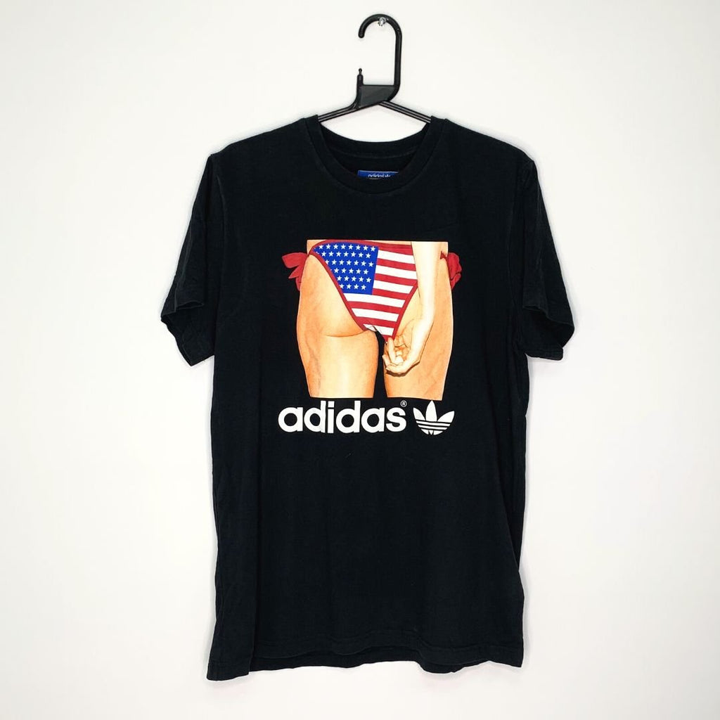 Black Adidas Graphic T - VintageVera