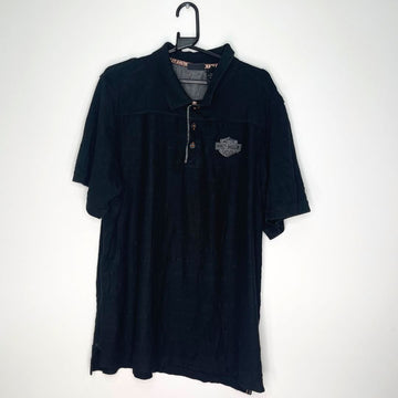 Black Harley Davidson Polo - VintageVera