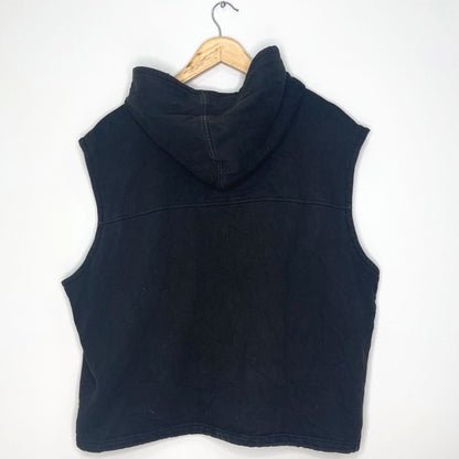 Black Harley Davidson Sleeveless Hoody - VintageVera