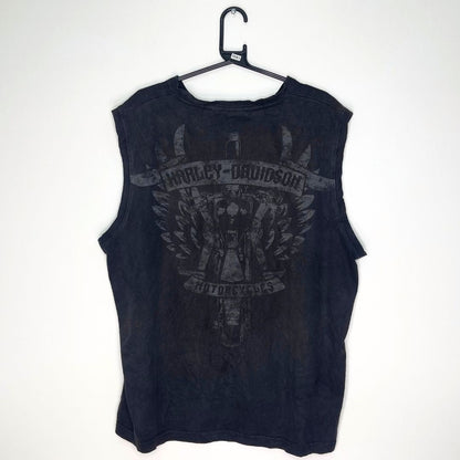 Black Harley Davidson Vest - VintageVera
